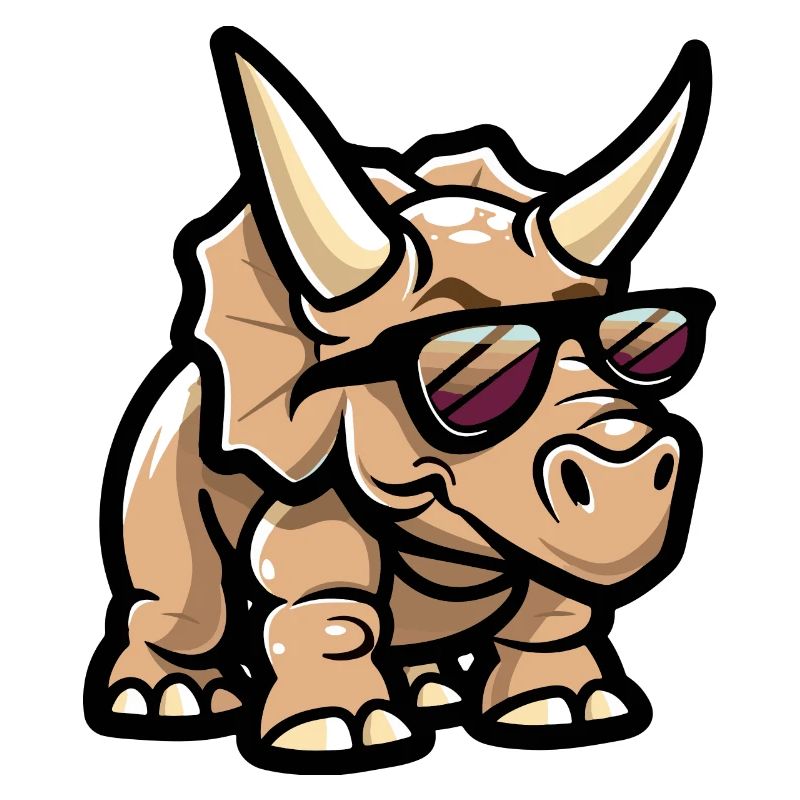 Dinosaurier triceratops Comic Cool