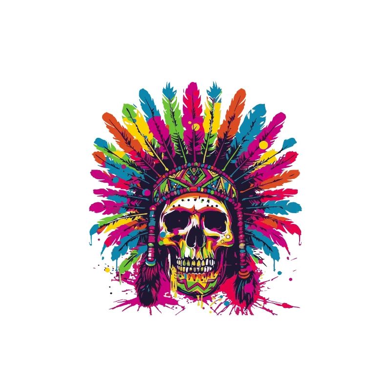 Indianer Totenkopf