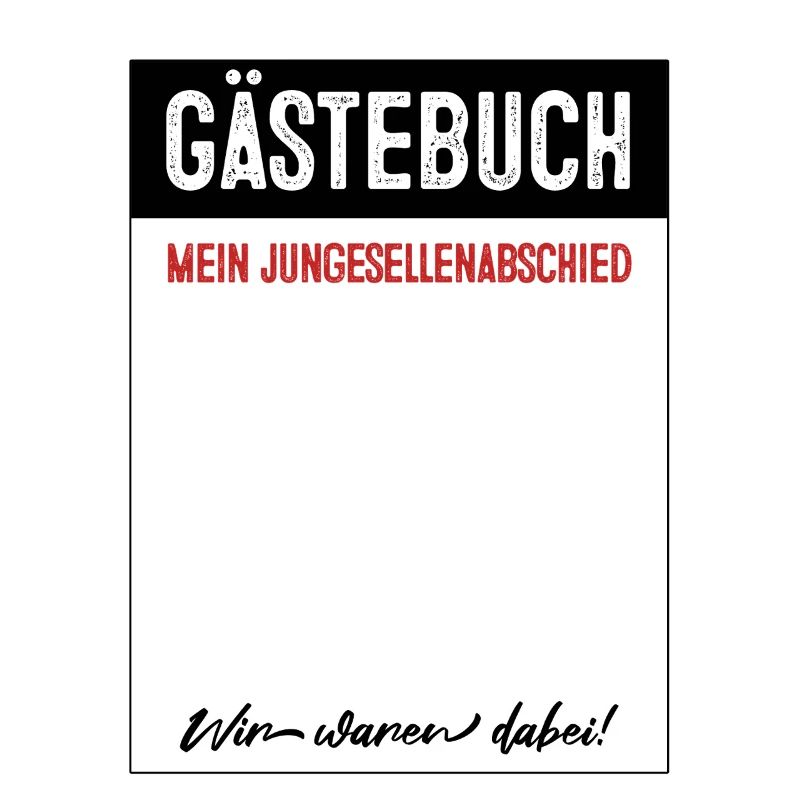 JGA Gästebuch Junggesellenabschied
