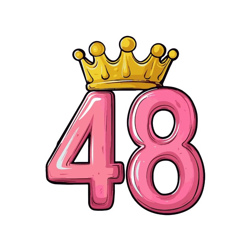 48 Zahl Krone
