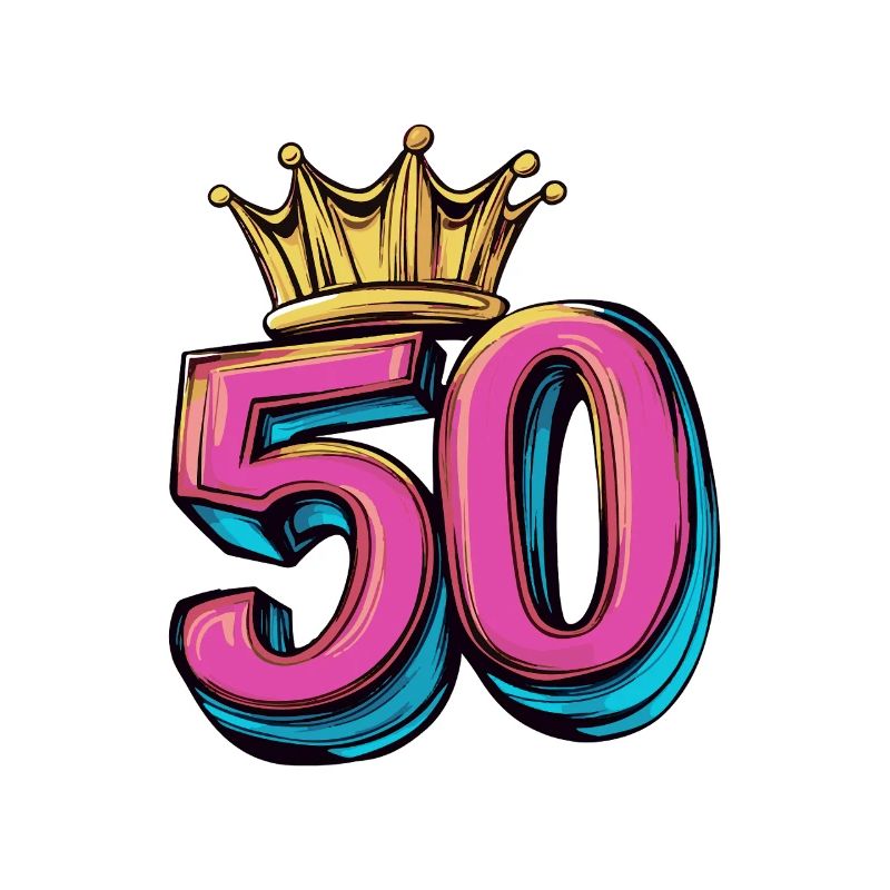 50 Zahl Krone