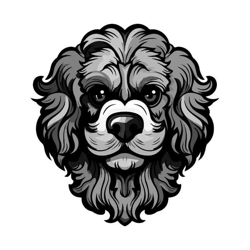 Pudel Hund Kopf