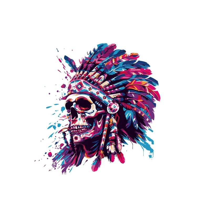 Indianer Totenkopf