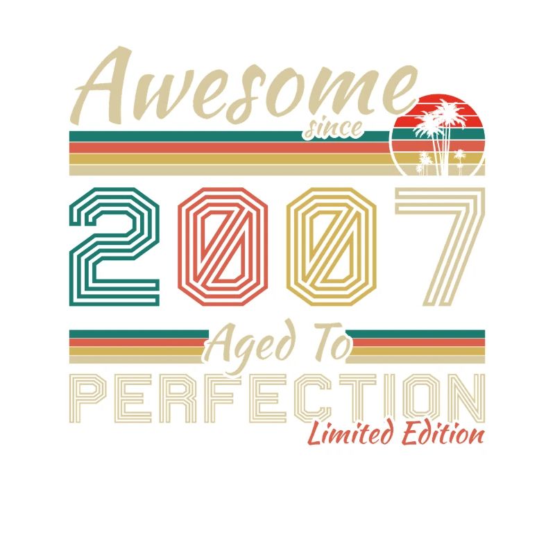 2007 Vintage Retro Geburtstagsgeschenk