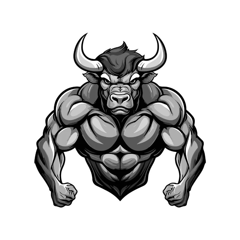 Bulle Muskeln Stier