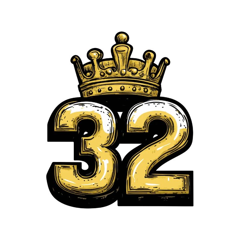 32 Zahl Krone