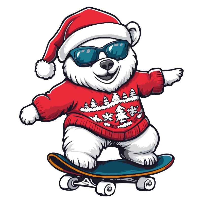 Eisbär Weihnachten Lustig