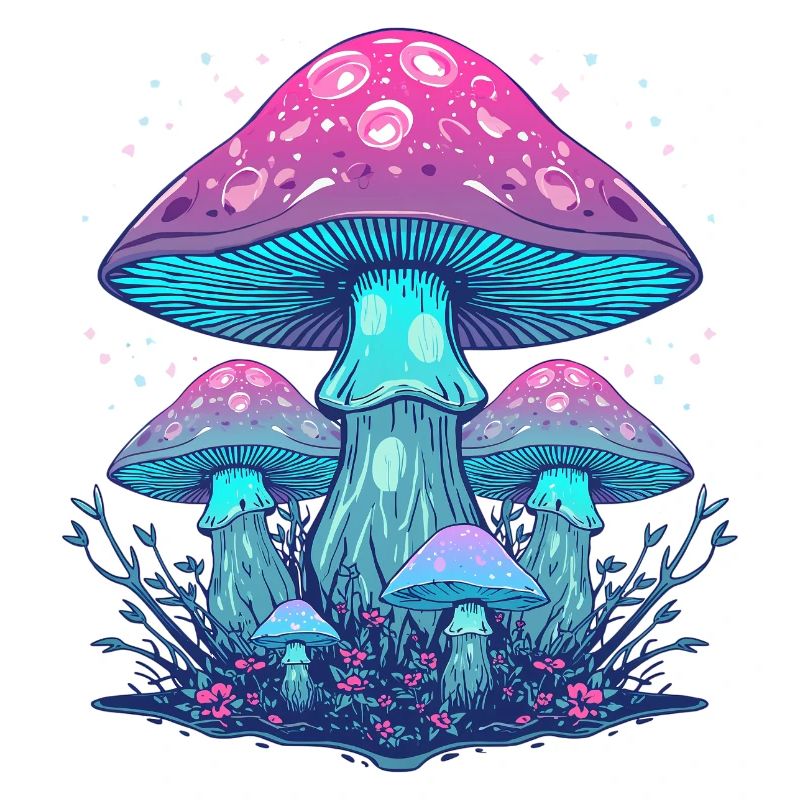 Ätherische Neonpilze