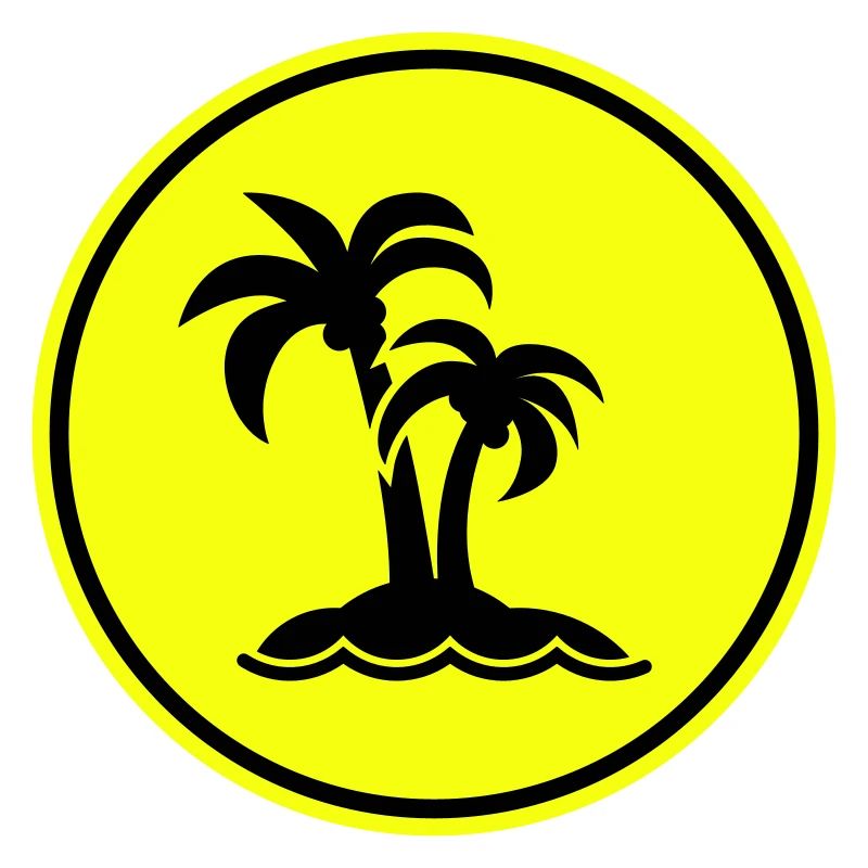 palme insel symbol