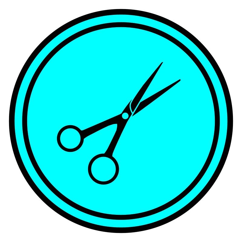 Ciseaux Barbier Cercle