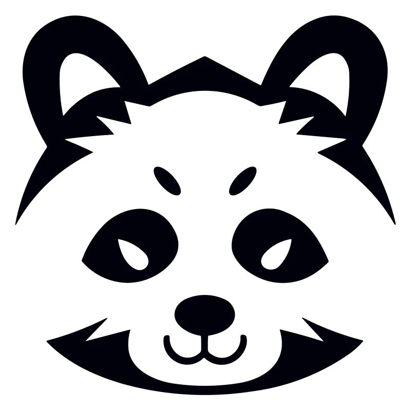 Panda-Kopf