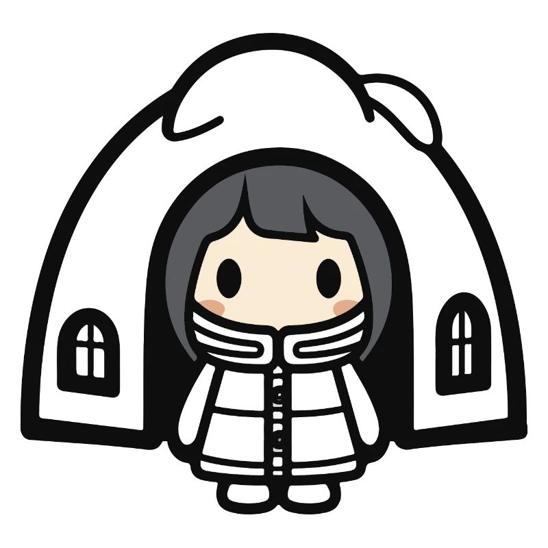 Winter Eskimo Igloo Comic