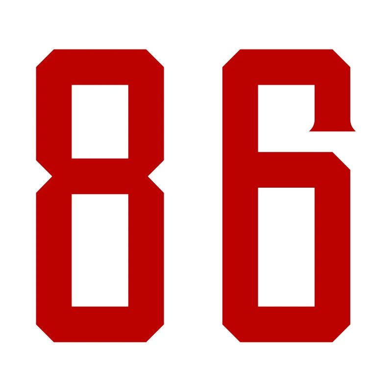 86 Zahl Symbol