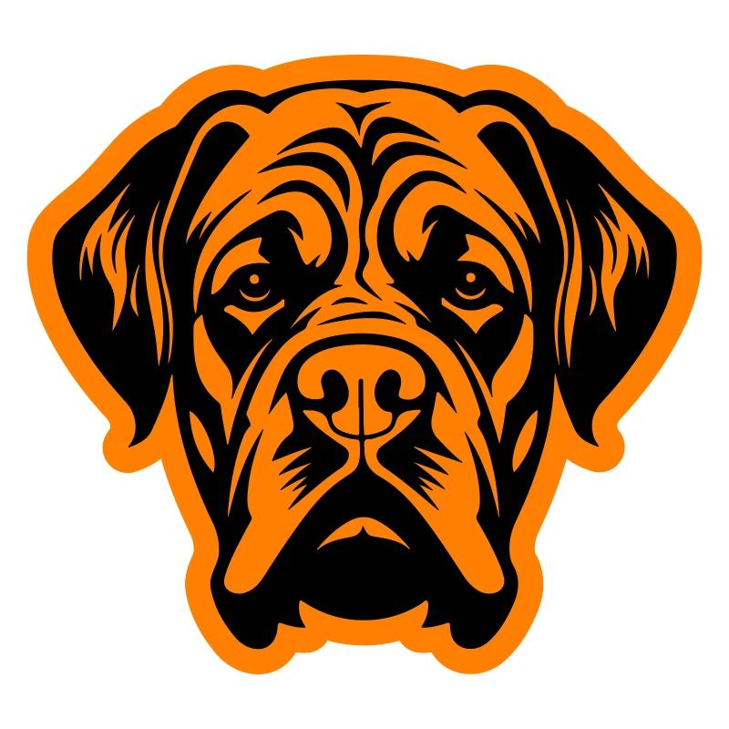 Mastiff Hund Kopf