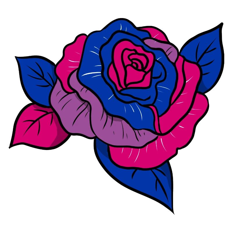 Bisexual Pride Rose