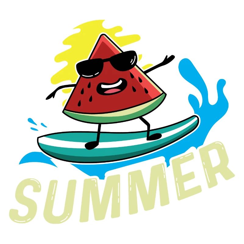 Surfer -Wassermelone Surfer oder Schwimmer Geschen