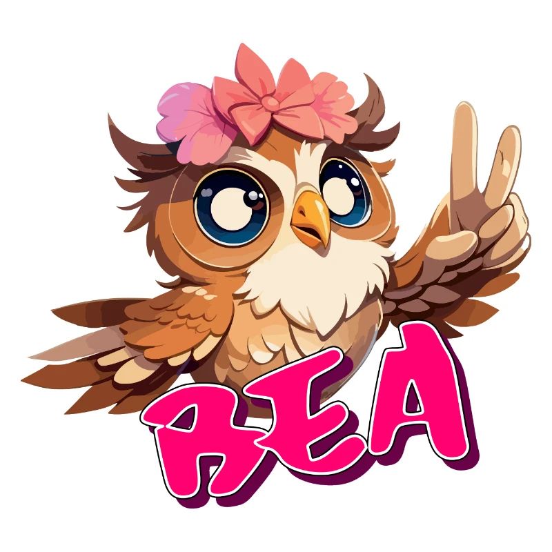 BEA - Schöner Mädchen Name mit süßer EULE