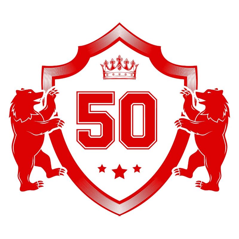 50 Zahl Wappen