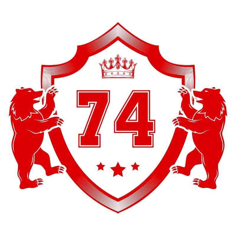74 Zahl Wappen
