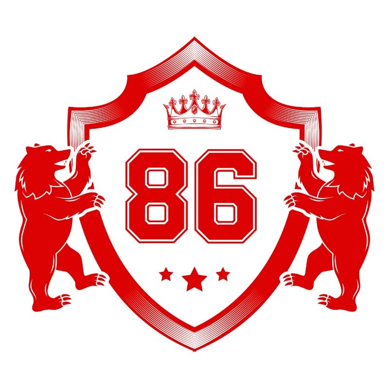 86 Zahl Wappen