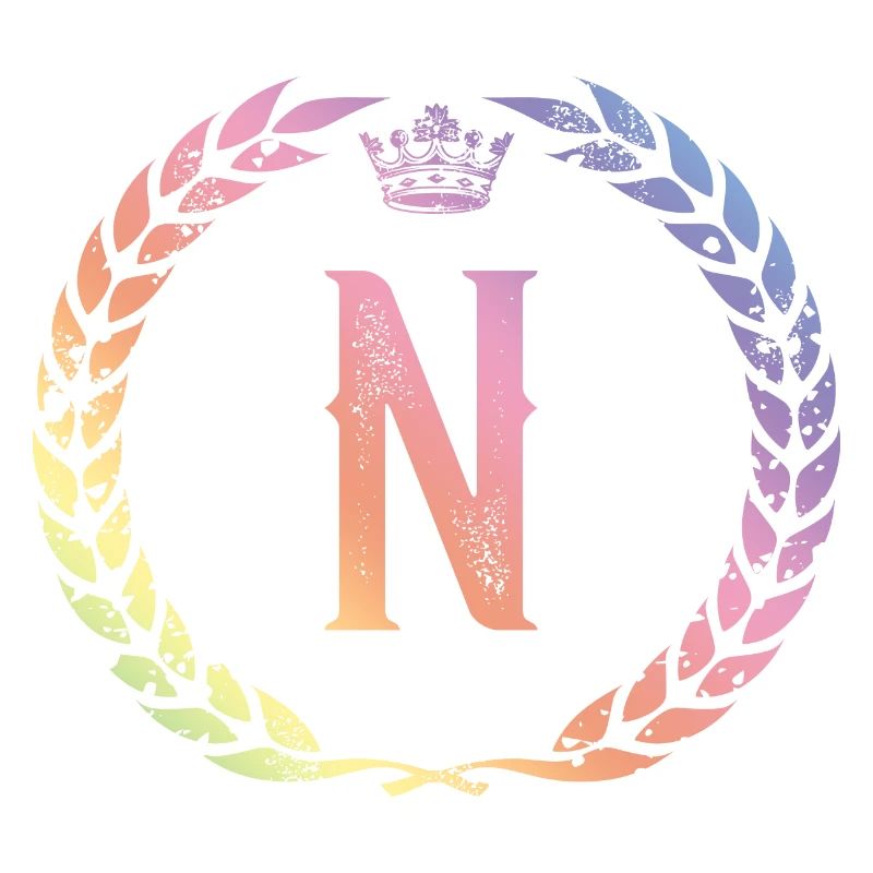 N Buchstabe Kranz