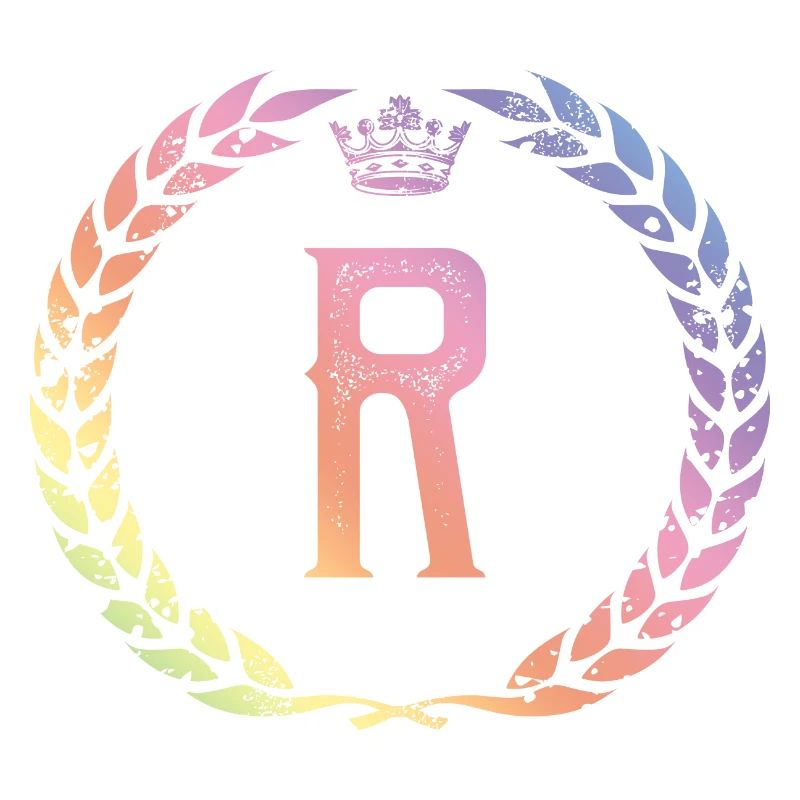 R Buchstabe Kranz