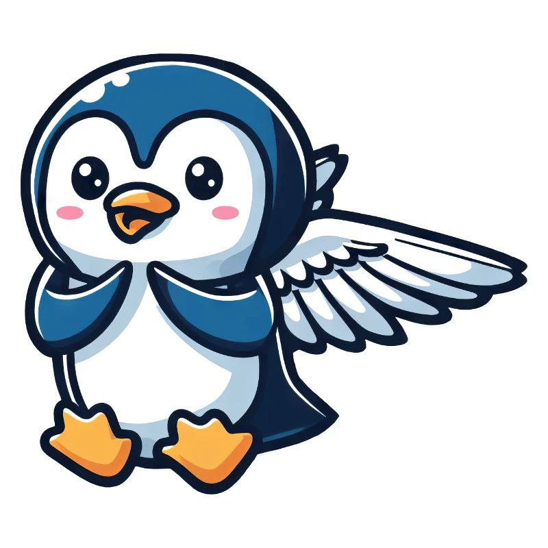 Himmlischer Pinguin Flügel