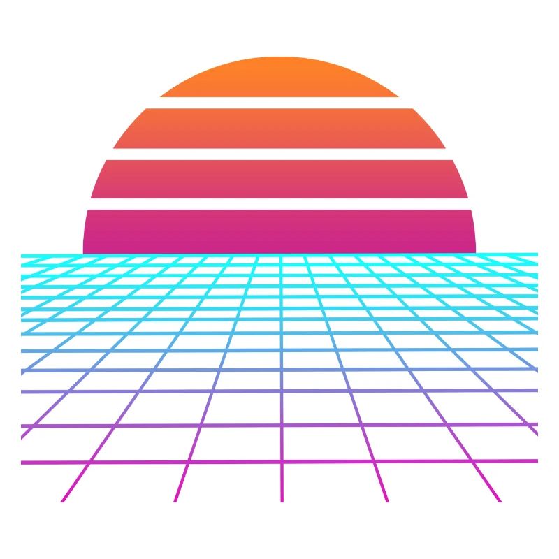 Synthwave Sunset. Painter Poison