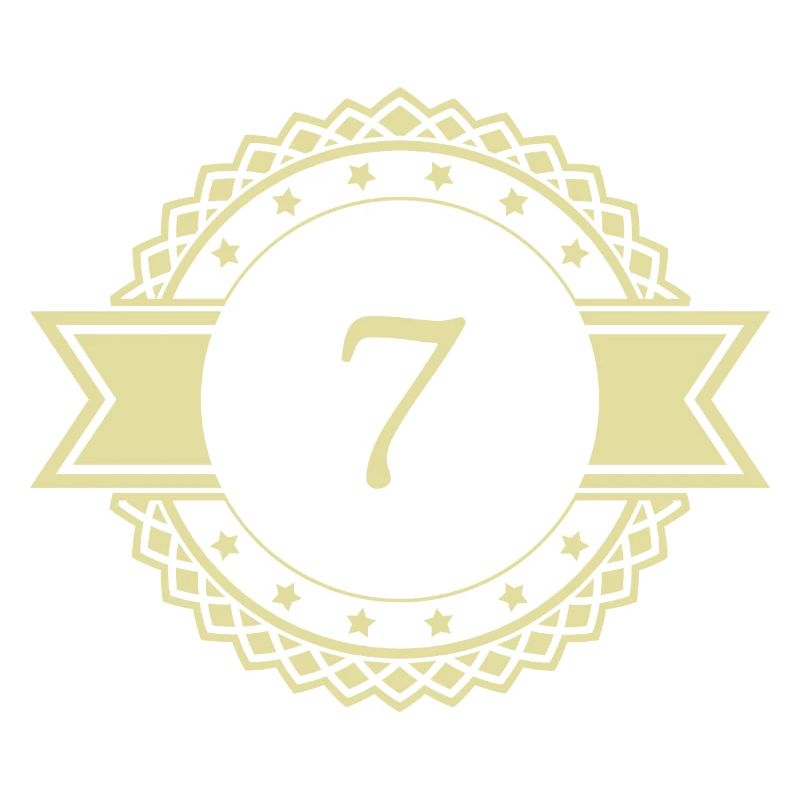 7 Number Emblem