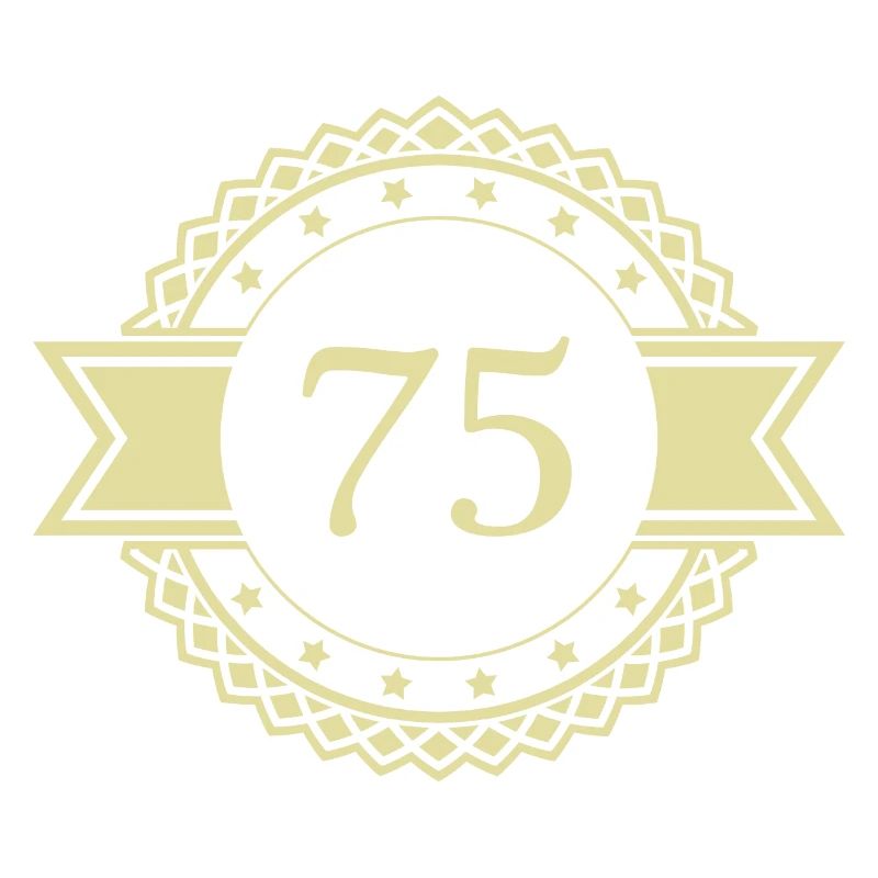75 number emblem