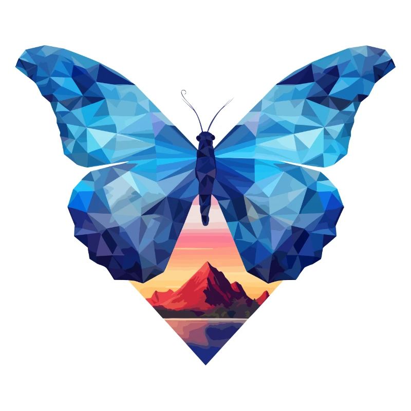 Blauer Morpho-Schmetterling