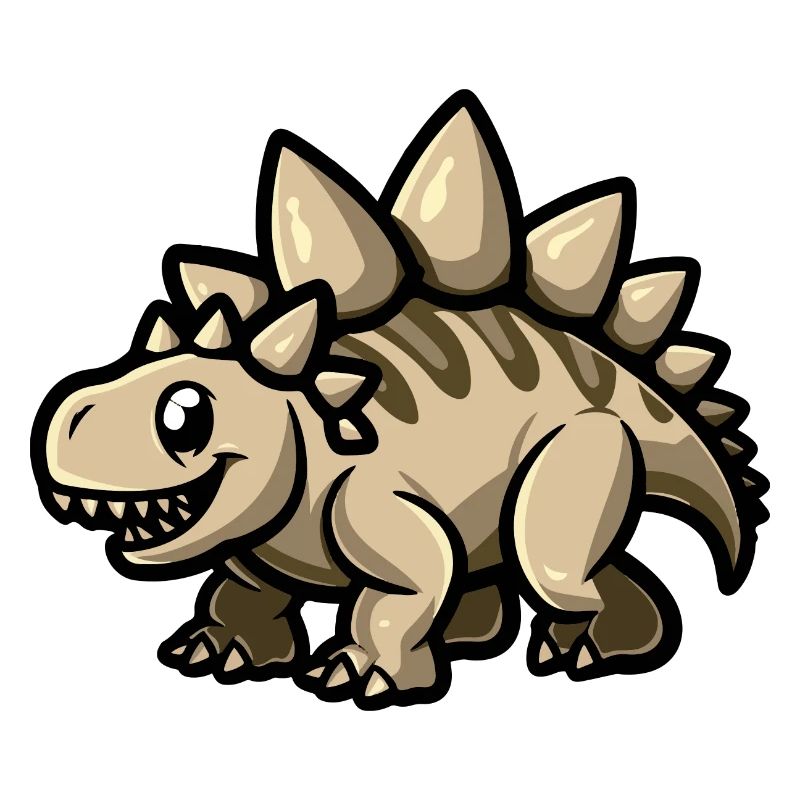 Dinosaurier stegosaurus Comic