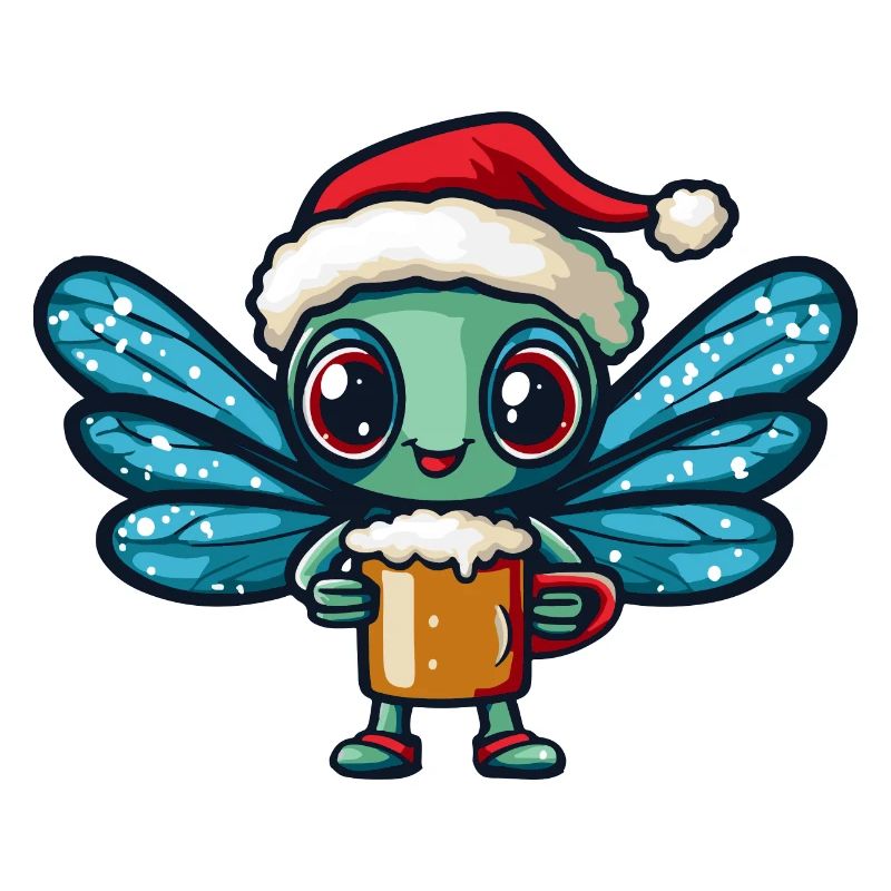 Libelle Weihnachten Bier