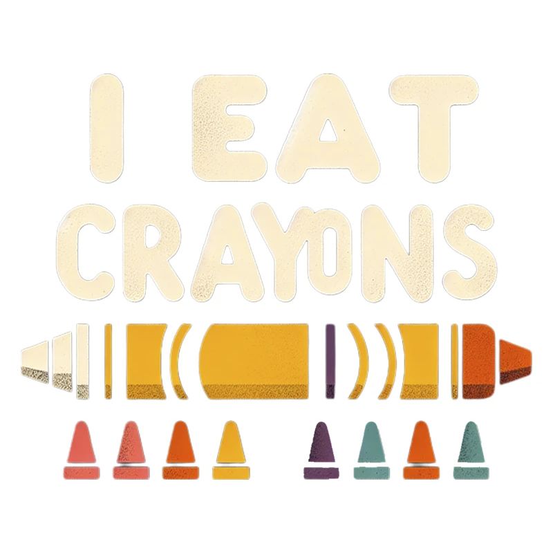 Je mange des crayons de couleur 5