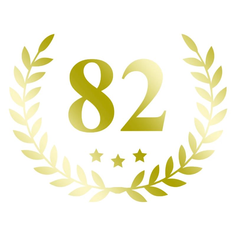 82 Zahl Kranz
