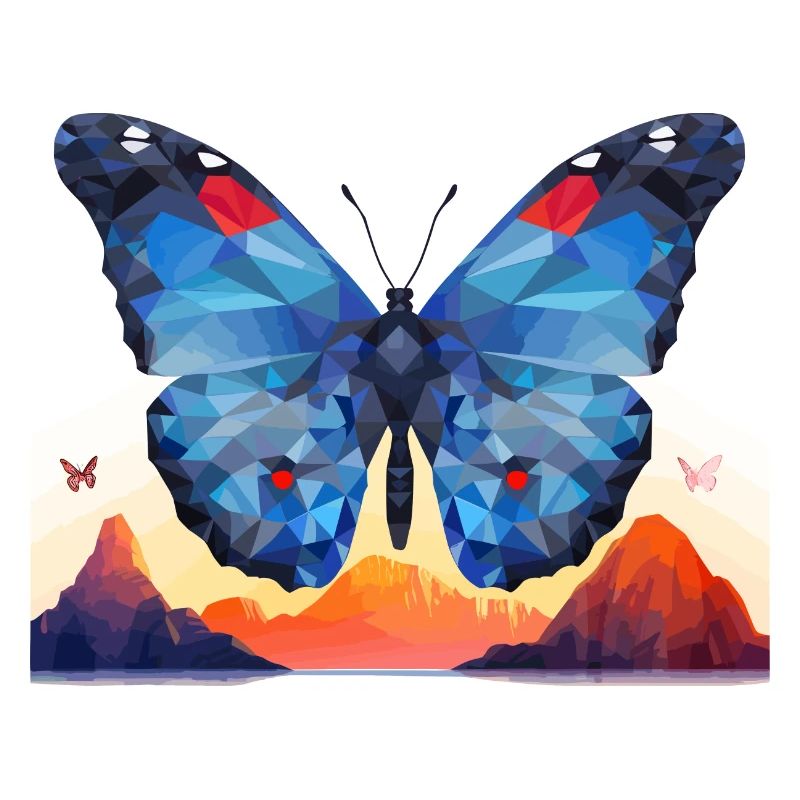 Blauer Morpho-Schmetterling