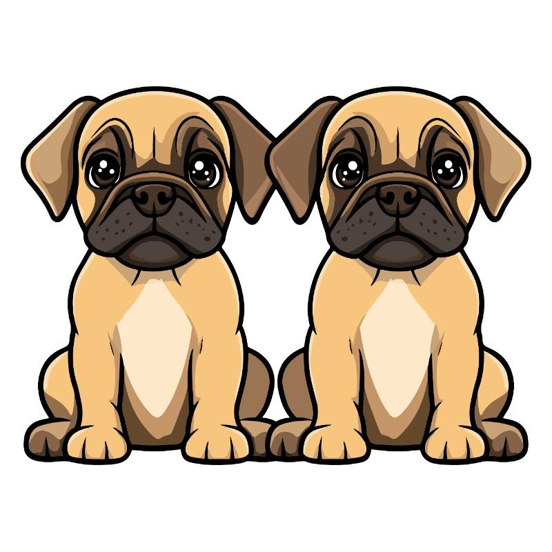 Bullmastiff Hund Comic