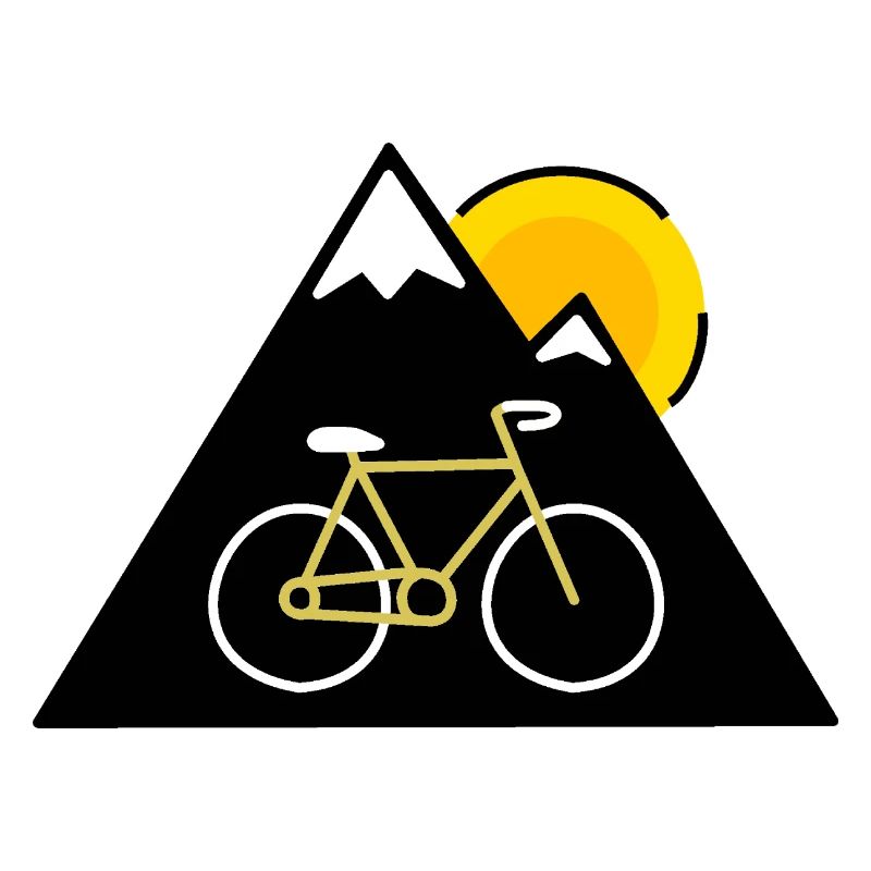 Fahrrad Berg Sonne