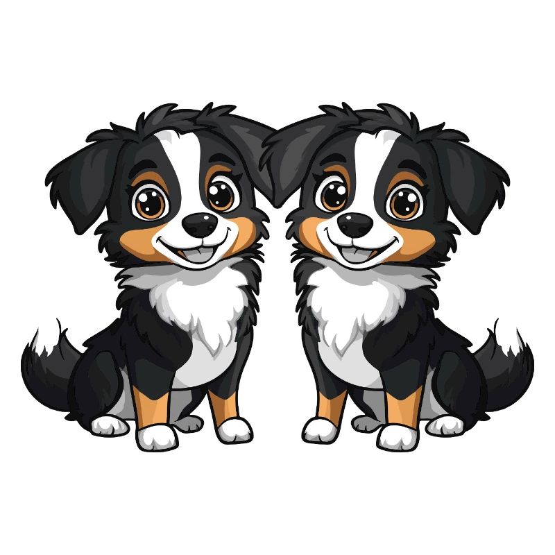 Australian Shepherd Hund Comic