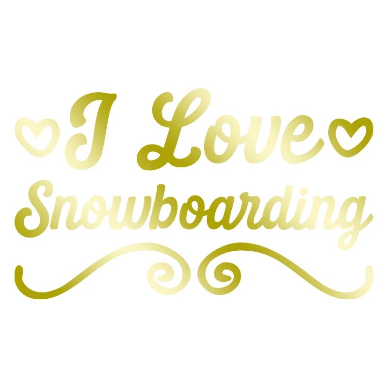 Ich liebe Snowboarding