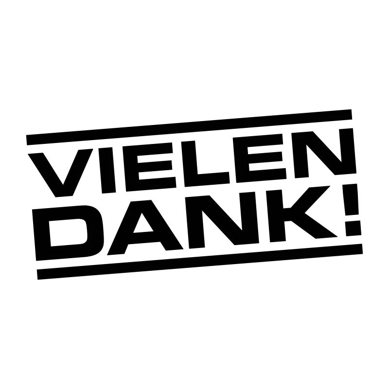 Vielen Dank Danke