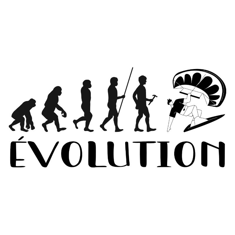 Évolution Du Singe Au surfeur