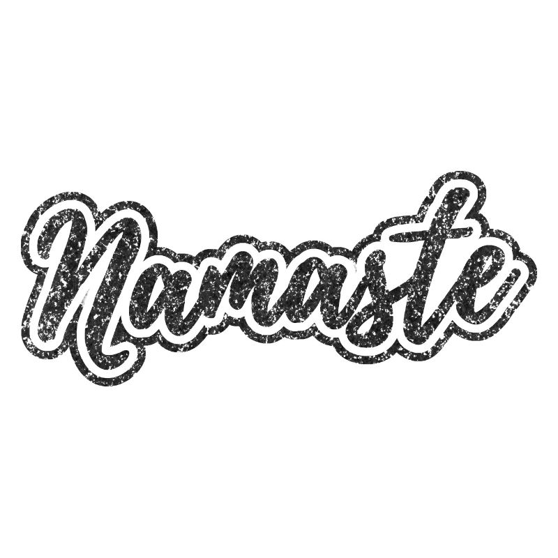 Namaste Black (Distressed)
