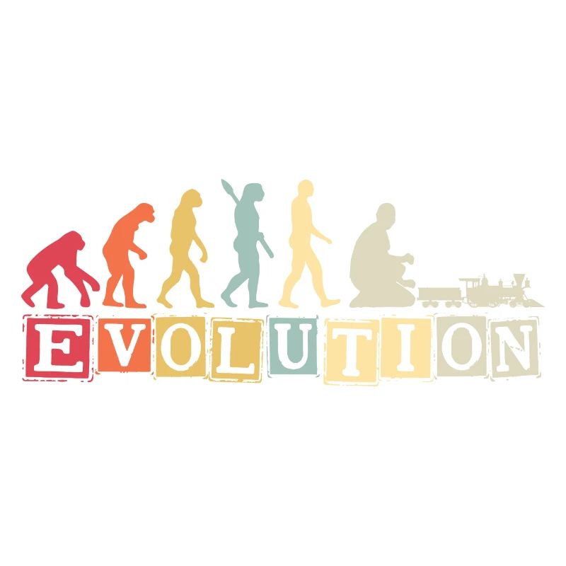 Evolution of Human Train Model Railway