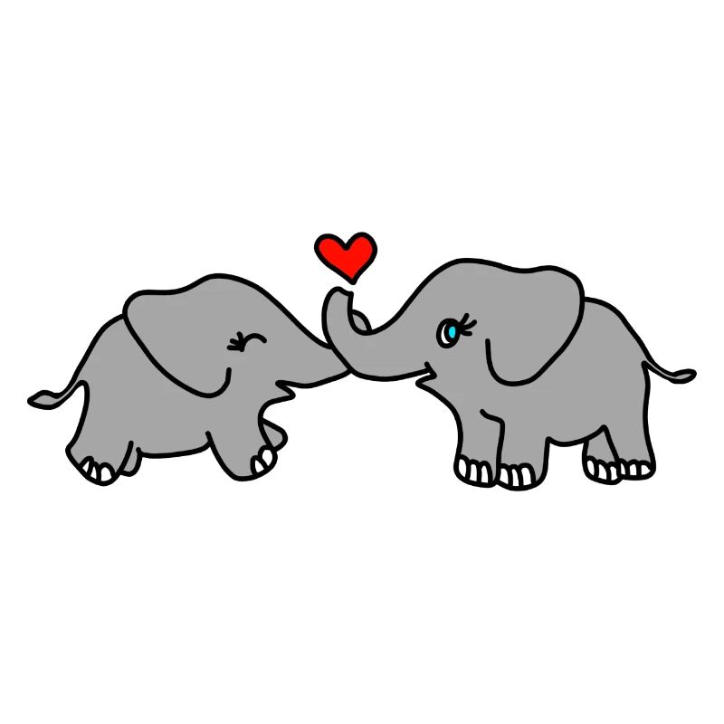 Elefant Liebe Herz