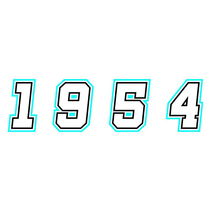 1954 Jahr Zahl