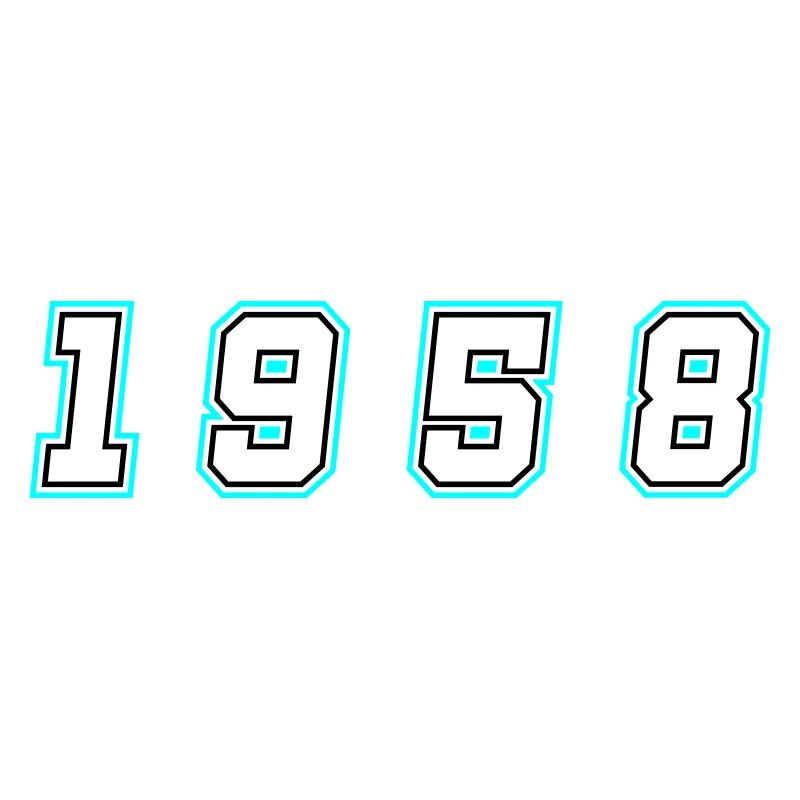 1958 Jahr Zahl