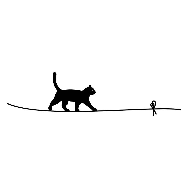 Katze Schnur Balance