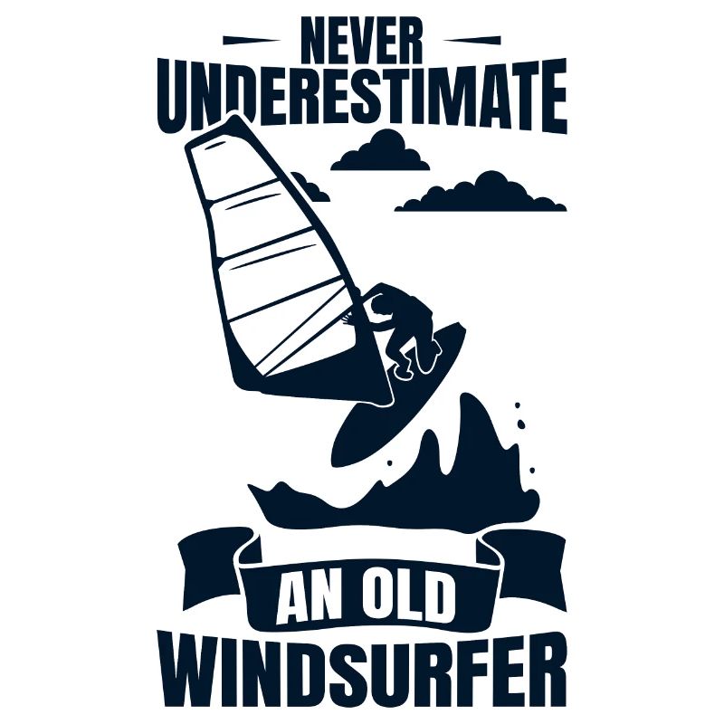 Windsurfender Opa