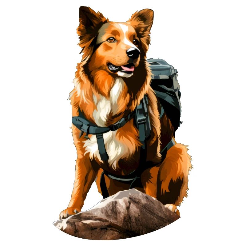 Hunde Bergsteiger / Wandern Hund